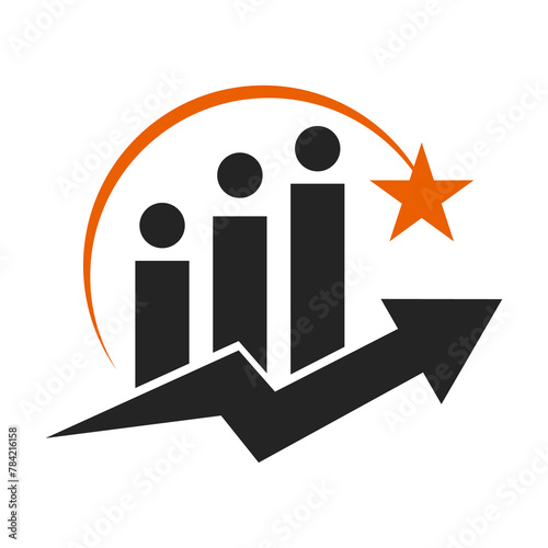 Business People Logo template Isolated. Brand Identity. Icon Abstract Vector graphic