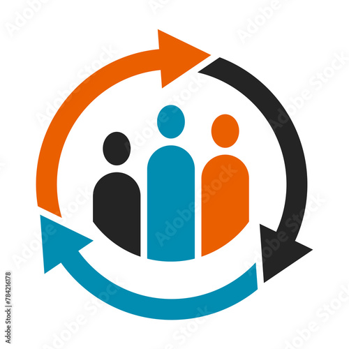 management Business logo template Isolated. Brand Identity. Icon Abstract Vector graphic
