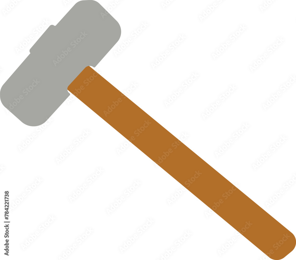 A hammer vector is a versatile tool with a handle and weighted head, ideal for driving nails or breaking objects with precision and force.