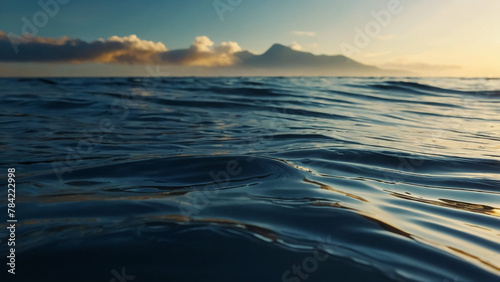 gold sunset ocean blue natural soft background texture