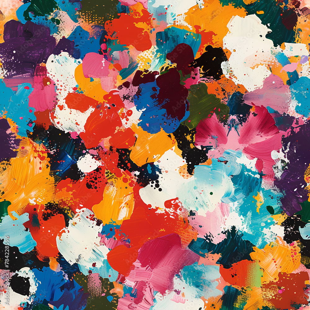 Vivid Paint Splashes, Abstract Expressionism, Colorful Artistic Chaos Vivid Paint Splashes, Abstract Expressionism, Colorful Artistic Chaos