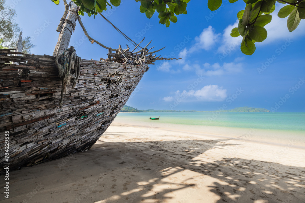Beautiful beach on the tropical sea at Phayam island, Ranong Province, Thailand. Beautiful beach on the tropical sea at Phayam island, Ranong Province, Thailand.