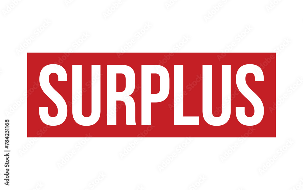 Red Surplus Rubber Stamp Seal Vector Red Surplus Rubber Stamp Seal Vector