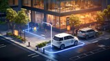 Intelligent parking assist system showcased in action, simplifying complex parking scenarios effortlessly