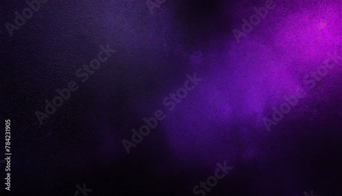 Enigmatic Aura: Dark Moody Banner with Glowing Purple and Violet Noise