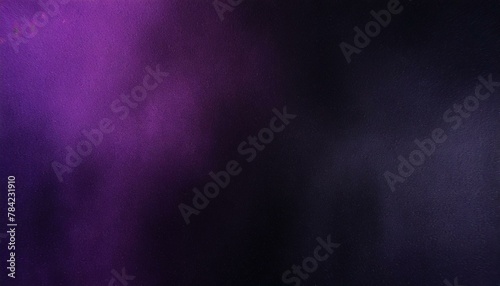 Shadowy Symphony: Dark Moody Banner with Grainy Purple and Violet Texture