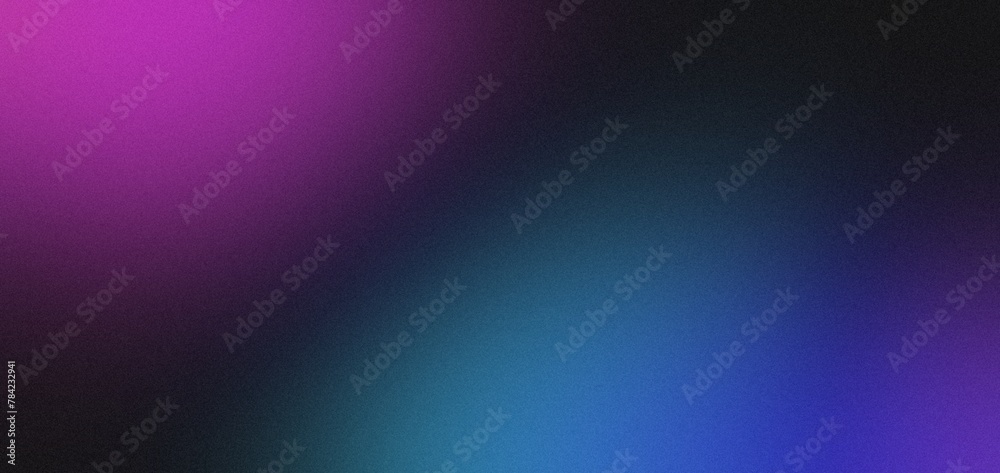 Black purple blue , template empty space , grainy noise grungy texture color gradient rough abstract background shine bright light and glow
