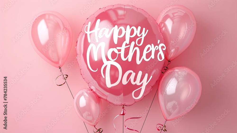 celebrating happy mother's day with arms holding each others and be surrounded by carnation flowers.VECTOR