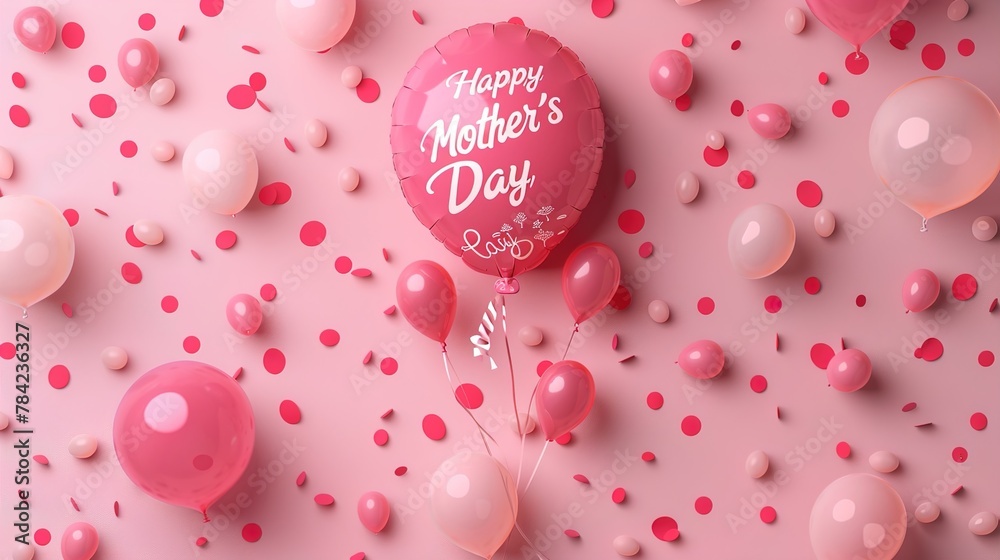 celebrating happy mother's day with arms holding each others and be surrounded by carnation flowers.VECTOR celebrating happy mother's day with arms holding each others and be surrounded by carnation flowers.VECTOR