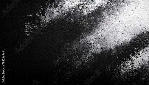 Monochrome Minimalism: Black and White Noisy Texture Grainy Background