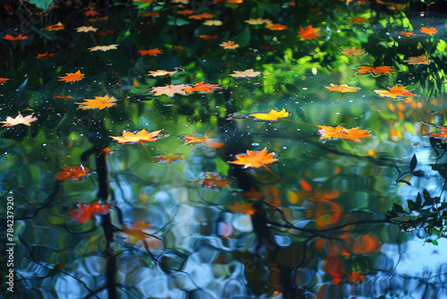 Nature's Reflections in a Still Pond