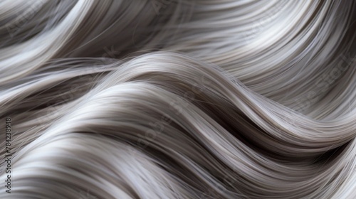 Close up of a modern and sophisticated wig.