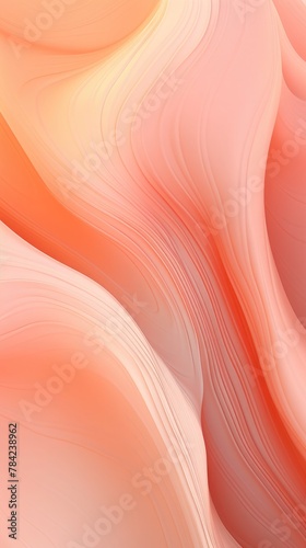 Abstract Vertical background with smooth, flowing waves of soft pink and peach tones, creating a calming and aesthetic visual experience