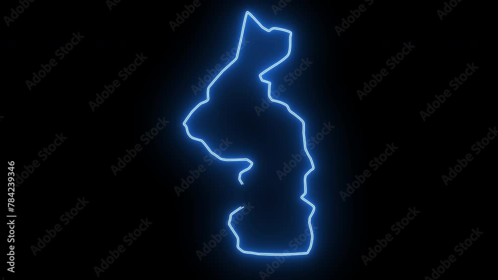 map of Nsanje in malawi with glowing neon effect map of Nsanje in malawi with glowing neon effect