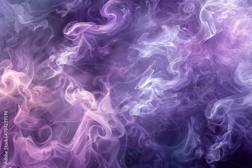 Pastel pink and purple smoke swirl background.