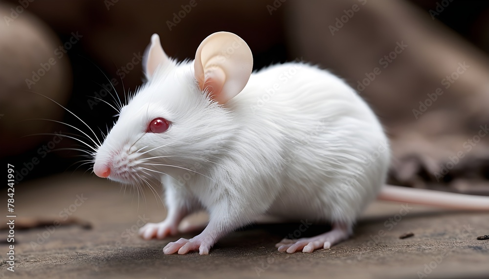 Decorative mouse on a white background. Macro shoot Decorative mouse on a white background. Macro shoot