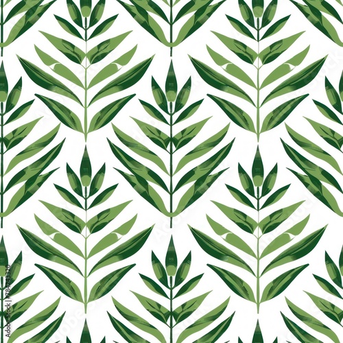 A crisp digital illustration of geometric leaves