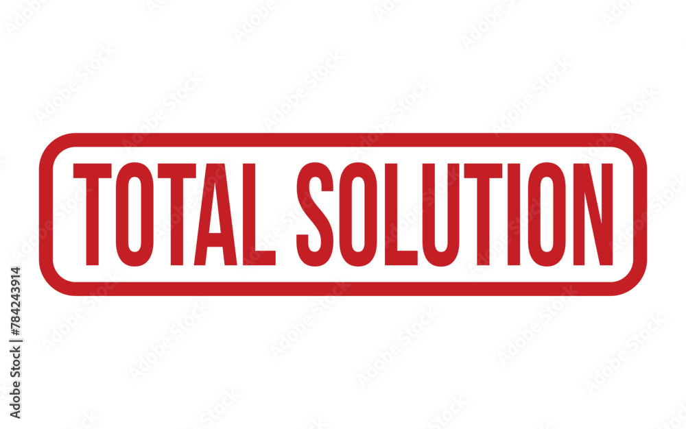 Total Solution Rubber Stamp Seal Vector Total Solution Rubber Stamp Seal Vector