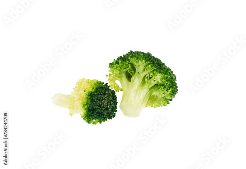 Broccoli isolated on white background.	