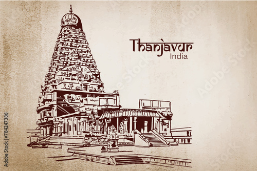 Brihadisvara Temple, Thanjavur Tamil Nadu, South India photo