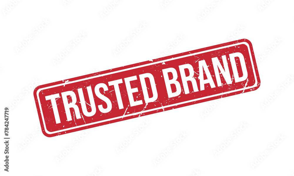 Fototapeta premium Trusted Brand Rubber Stamp Seal Vector