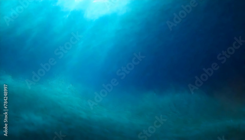 underwater scene in the blue