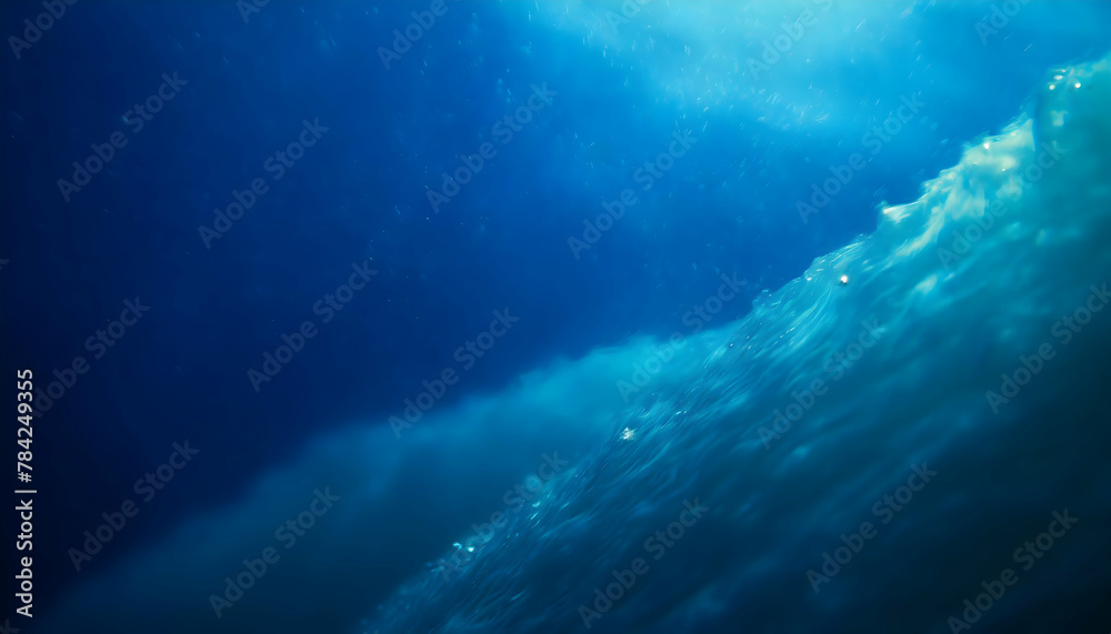 Abstract sea and ocean backgrounds for your design concept; blue tone filter effect