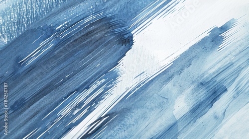 Abstract blue strokes.