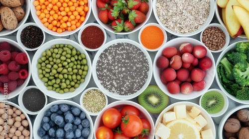 Diverse Selection of Superfoods and Grains