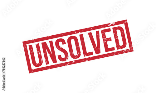 Unsolved Rubber Stamp Seal Vector