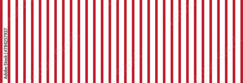 Red striped seamless background. Vector illustration. Red strips on a white background. 