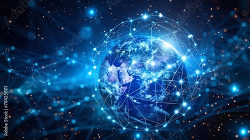 symbolizing global connectivity and digital communication