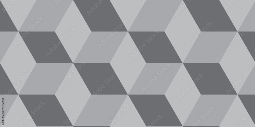 Minimal geometric rectangle technology black and gray background from cubes and lines. Geometric seamless pattern cube. Cubes mosaic shape vector design. Minimal geometric rectangle technology black and gray background from cubes and lines. Geometric seamless pattern cube. Cubes mosaic shape vector design.