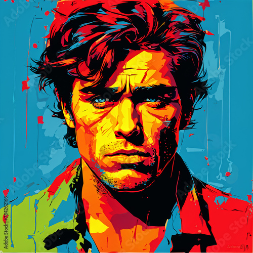 portrait of a man. Generative AI 