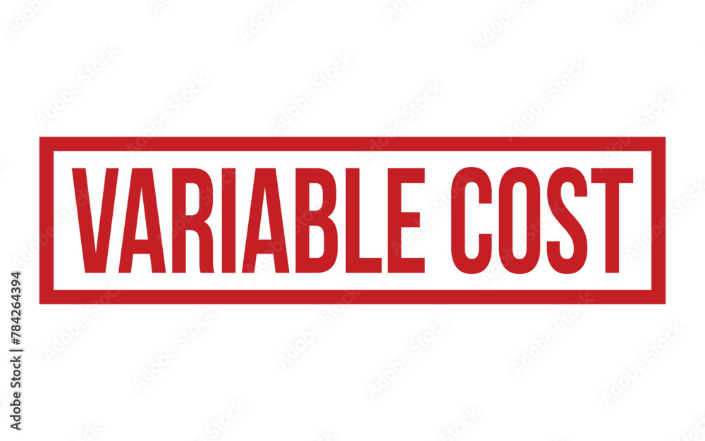 Red Variable Cost Rubber Stamp Seal Vector Red Variable Cost Rubber Stamp Seal Vector