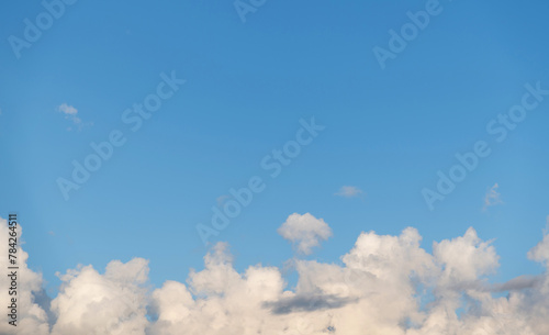Fototapeta Naklejka Na Ścianę i Meble -  White clouds on clear sky