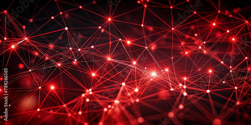 abstract dark red and bold black virtual network technology background