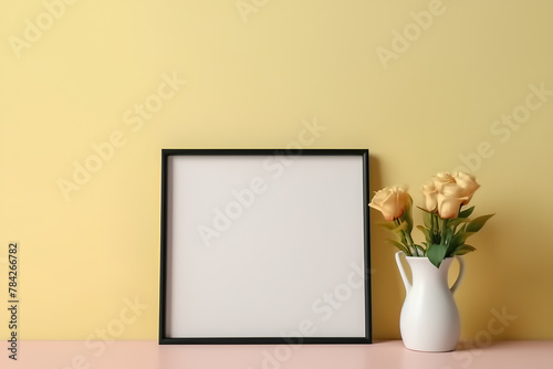 Mockup, Signle Frame, Realistic Wall Photo Frame