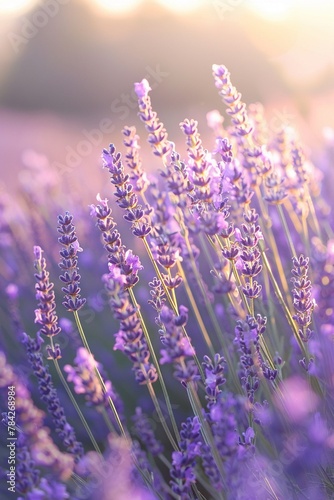 A panoramic view of a captivating lavender field in full bloom © Creative_Bringer
