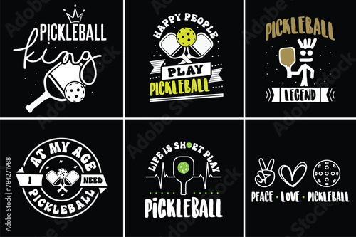Pickleball Bundle Design | T shirt Design For Your POD