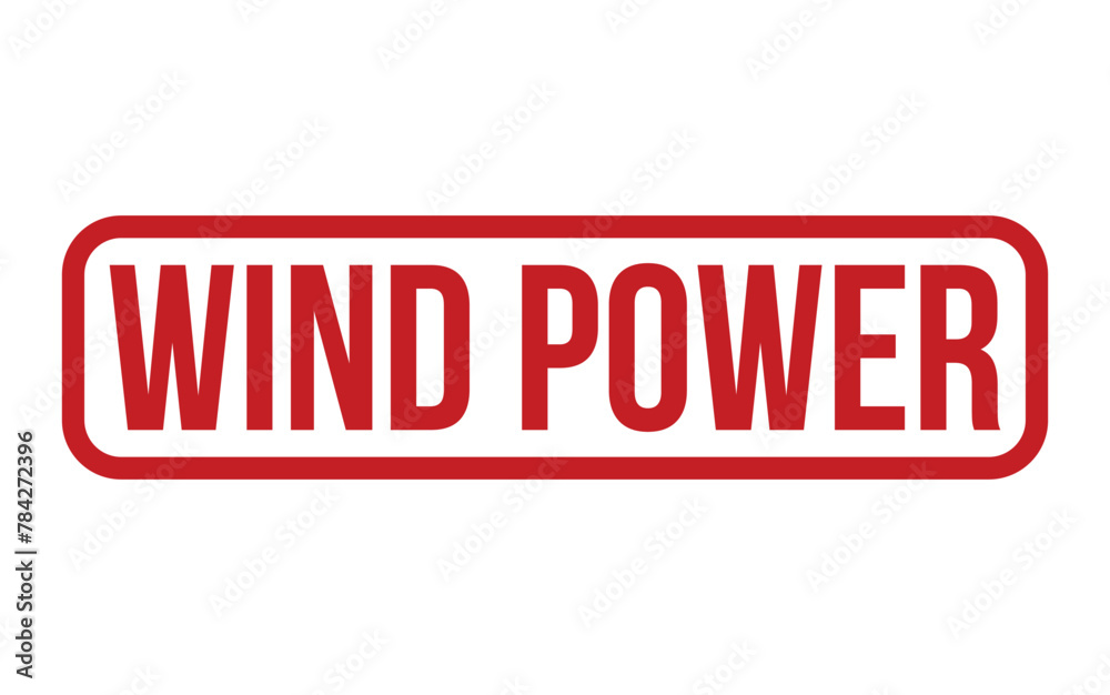 Wind Power Rubber Stamp Seal Vector Wind Power Rubber Stamp Seal Vector
