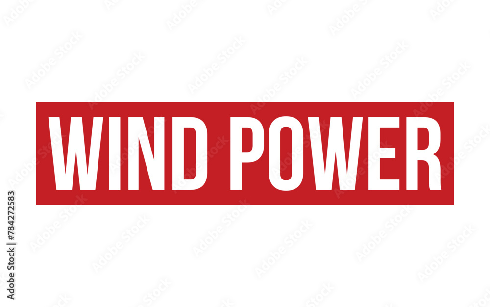 Wind Power Rubber Stamp Seal Vector Wind Power Rubber Stamp Seal Vector