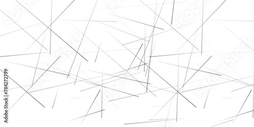 Random chaotic lines abstract geometric pattern. Amazing diagonal black background texture with white surface. Vector