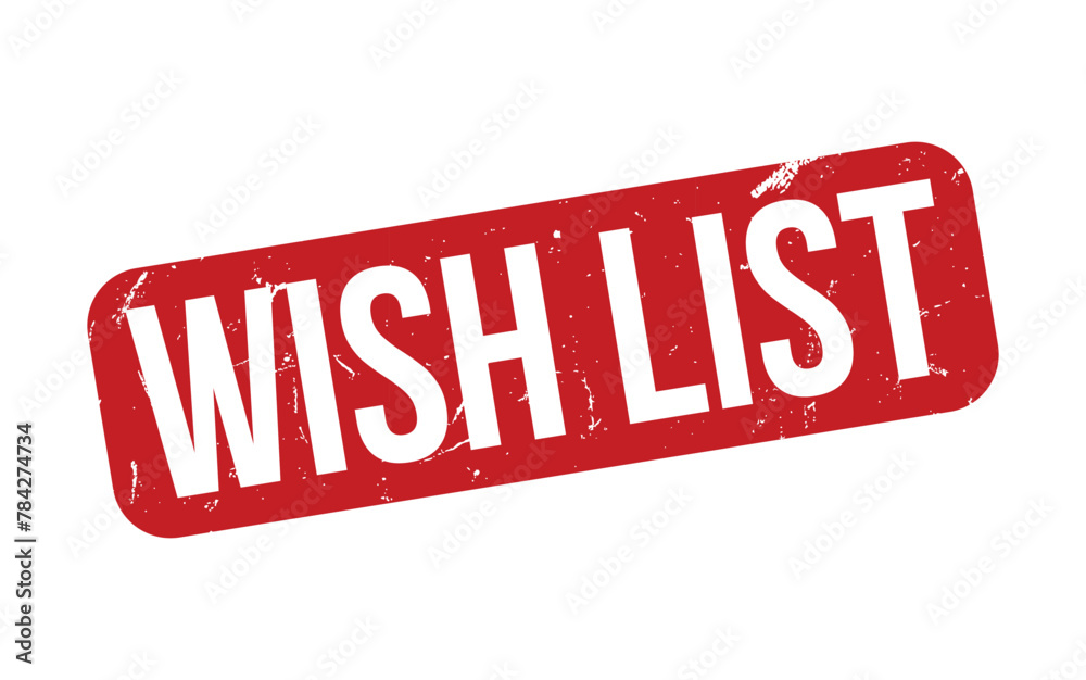 Red Wish List Rubber Stamp Seal Vector Red Wish List Rubber Stamp Seal Vector