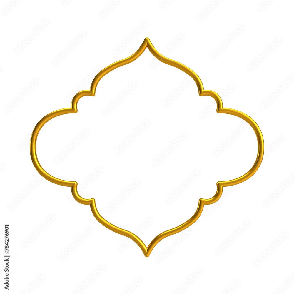 Decorative Islamic Frame, golden frame, decorative frame Decorative Islamic Frame, golden frame, decorative frame