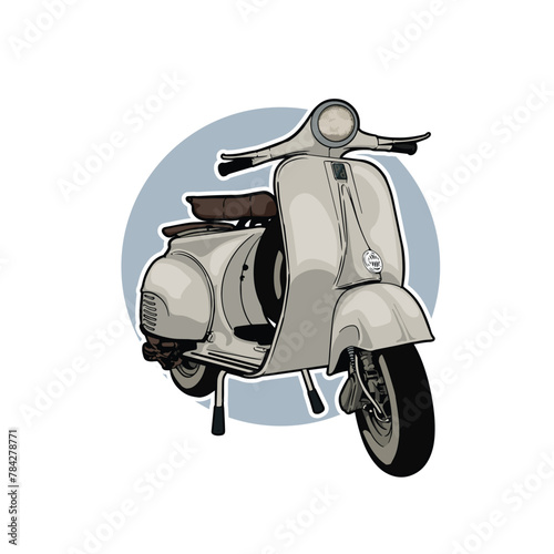 Scooter in holidays