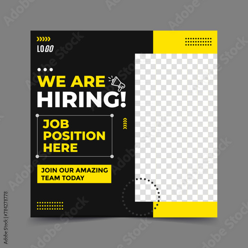 We Are Hiring - Hiring Social Media Post Template