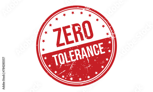 Zero Tolerance Rubber Stamp Seal Vector
