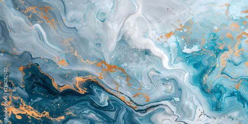 Abstract ocean ART Style incorporates the swirls of marble or the ripples of agate photo