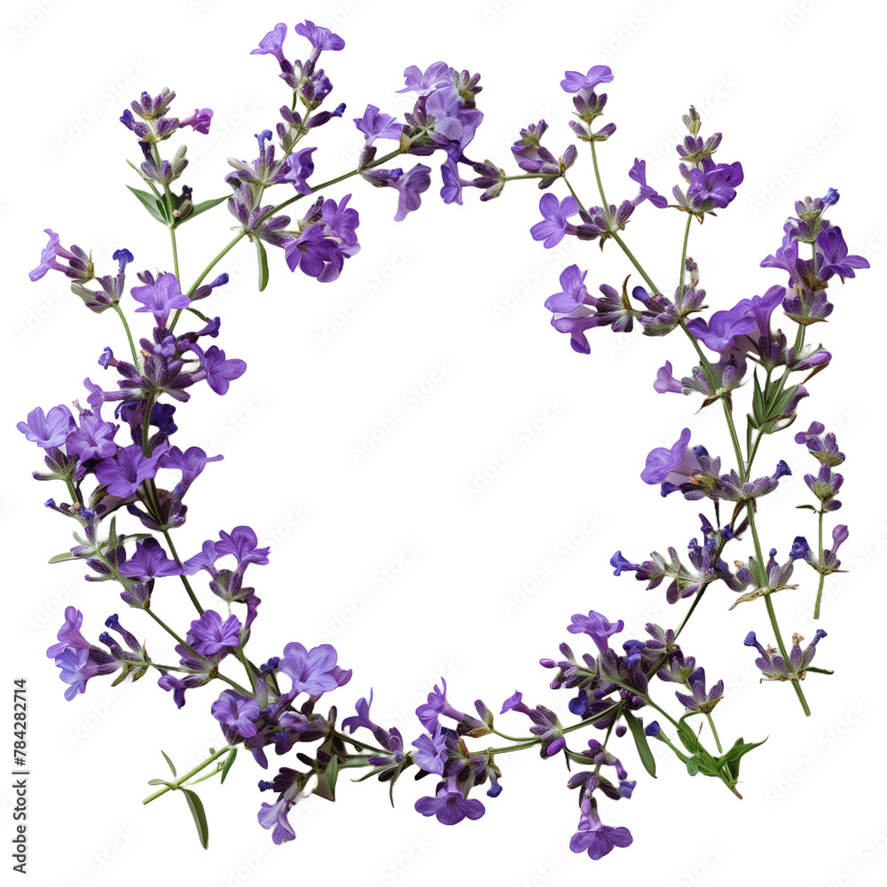 flowers circle frame, no background, png, flower Wreath